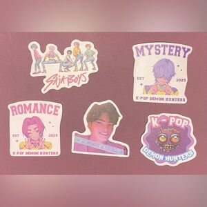 Kpop Saja boys demon hunters stickers
